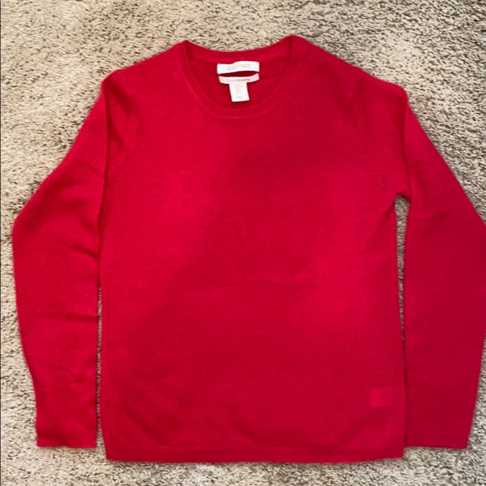 Ellen Tracy 100% Cashmere Crew neck sweater
